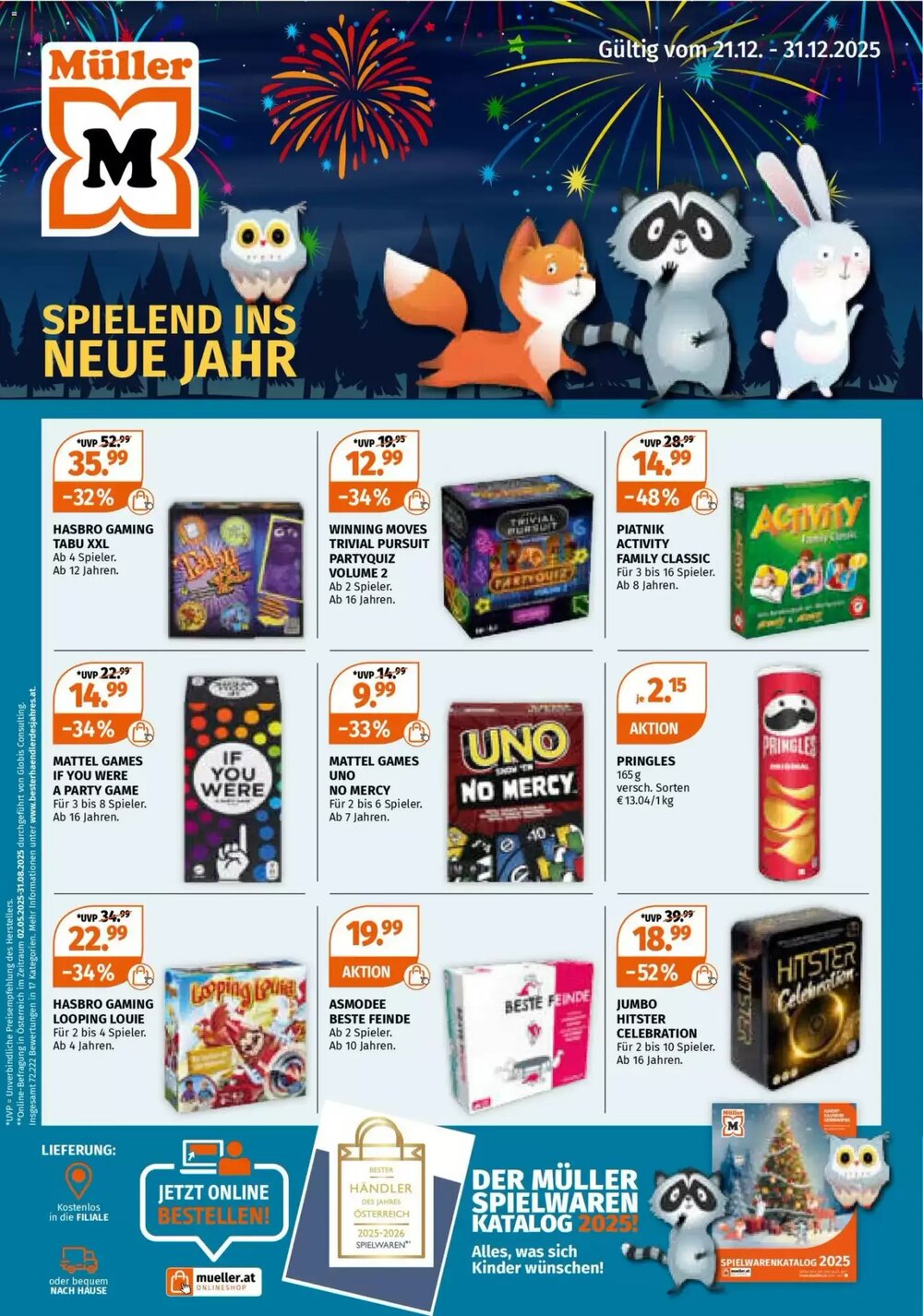 Müller Flugblatt (ab 21.12.2025) - Angebote und Prospekt - Seite 1