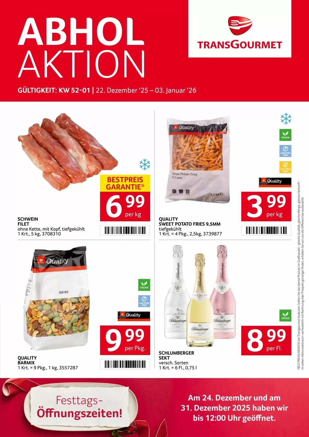 Transgourmet Flugblatt (ab 22.12.2025) - Angebote und Prospekt - Seite 1