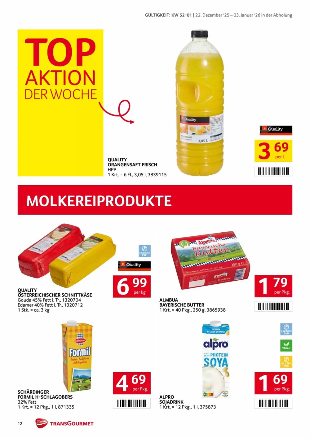 Transgourmet Flugblatt (ab 22.12.2025) - Angebote und Prospekt - Seite 12