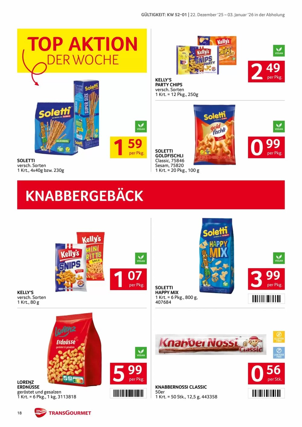 Transgourmet Flugblatt (ab 22.12.2025) - Angebote und Prospekt - Seite 18