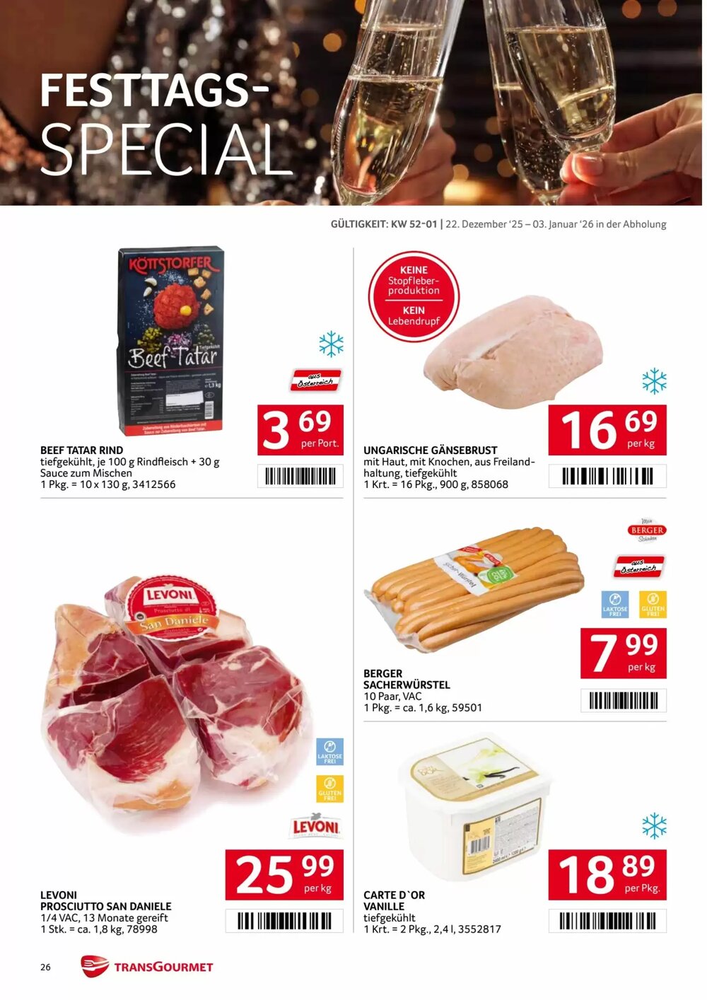 Transgourmet Flugblatt (ab 22.12.2025) - Angebote und Prospekt - Seite 26