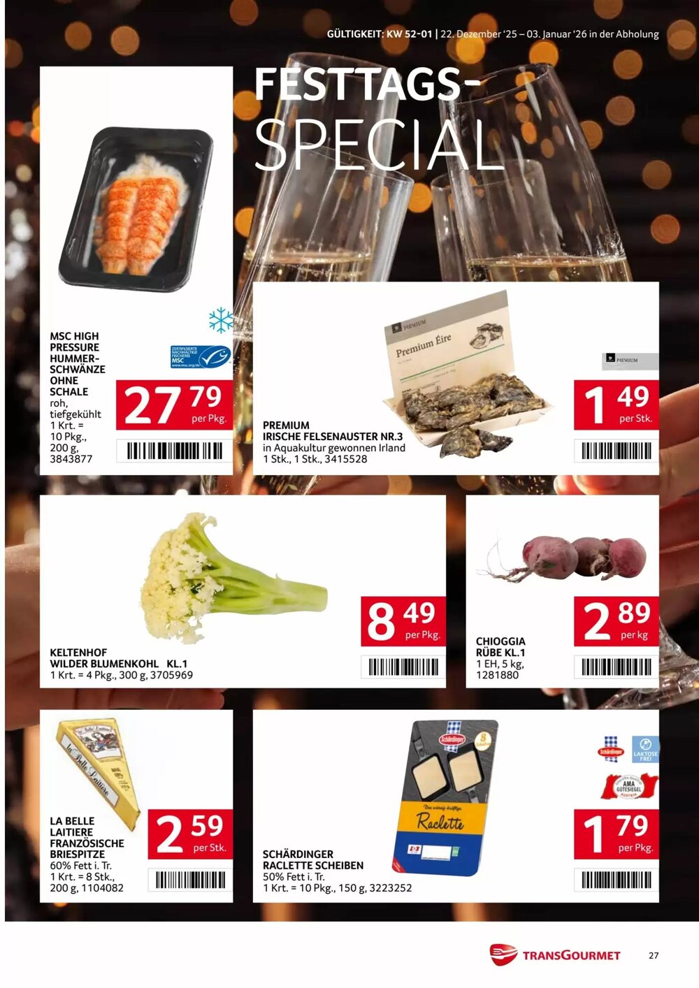 Transgourmet Flugblatt (ab 22.12.2025) - Angebote und Prospekt - Seite 27