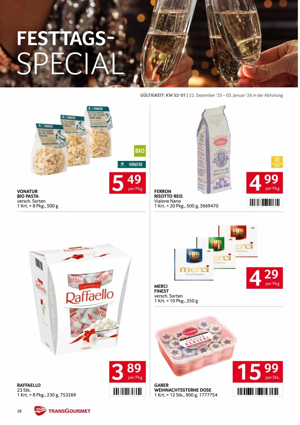 Transgourmet Flugblatt (ab 22.12.2025) - Angebote und Prospekt - Seite 28