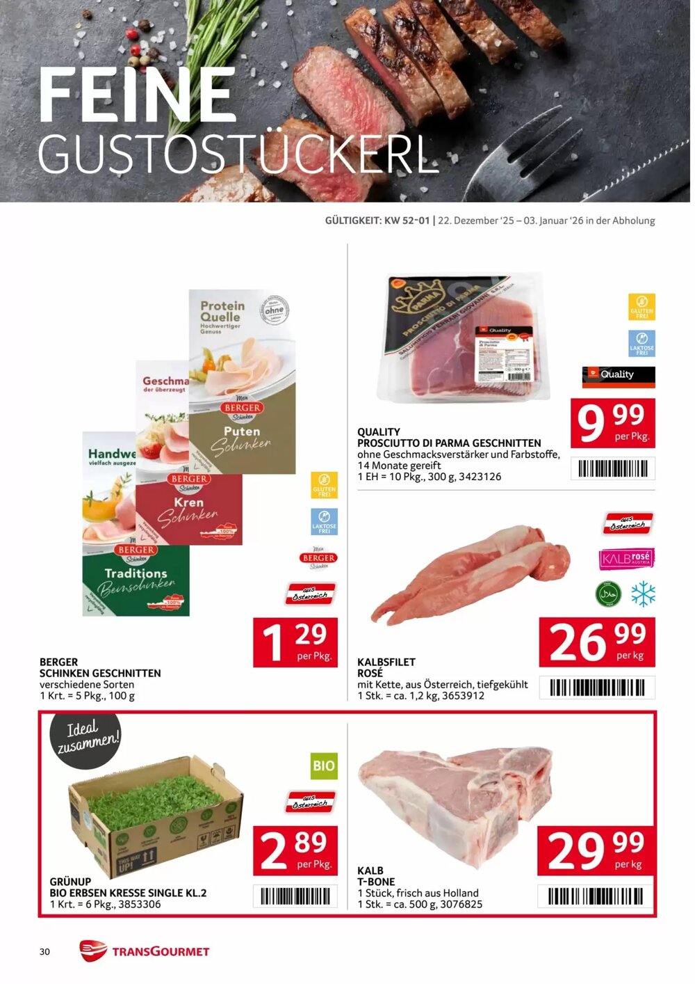 Transgourmet Flugblatt (ab 22.12.2025) - Angebote und Prospekt - Seite 30