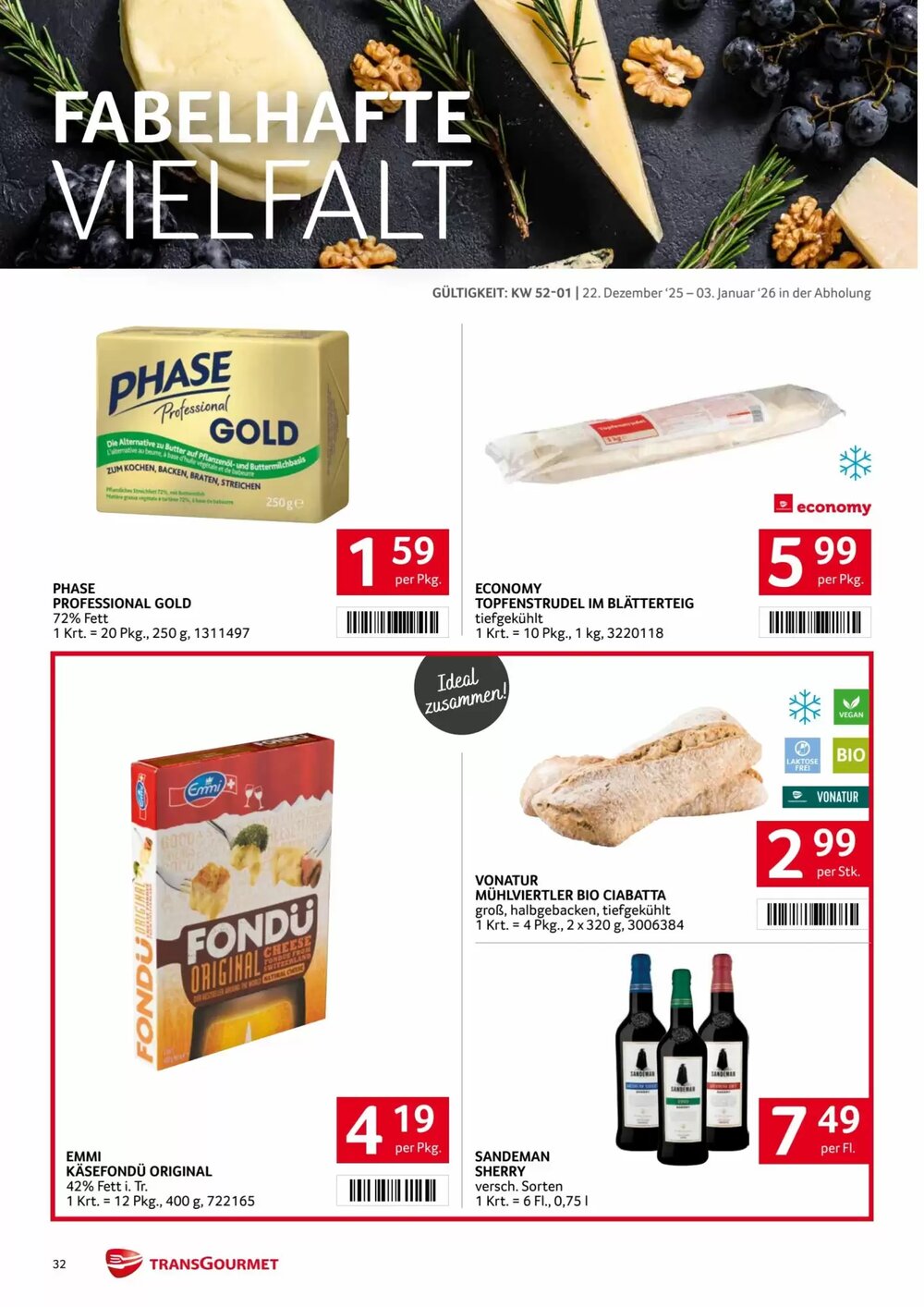 Transgourmet Flugblatt (ab 22.12.2025) - Angebote und Prospekt - Seite 32