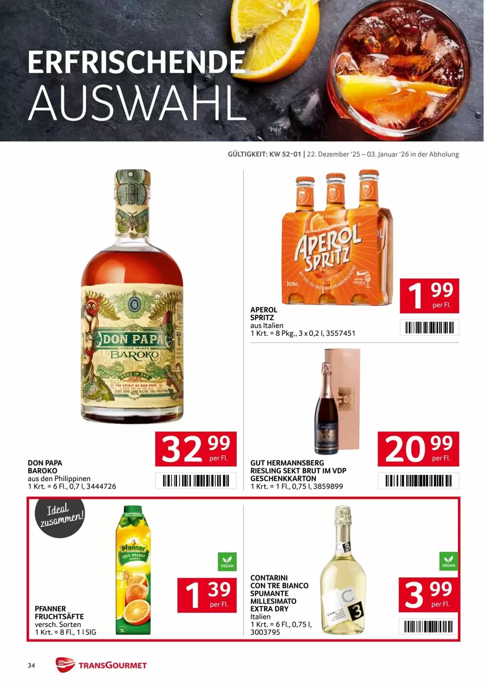 Transgourmet Flugblatt (ab 22.12.2025) - Angebote und Prospekt - Seite 34