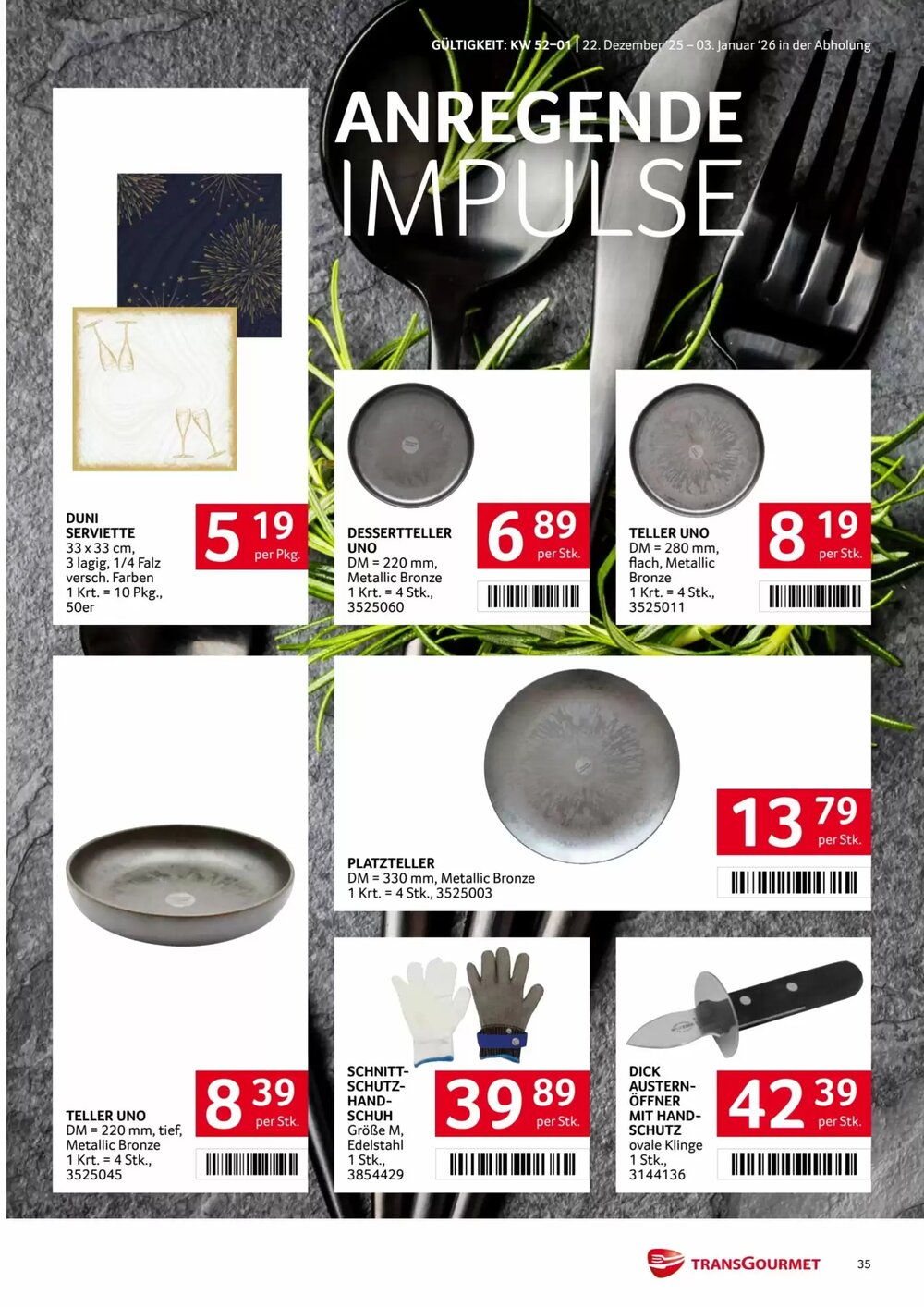 Transgourmet Flugblatt (ab 22.12.2025) - Angebote und Prospekt - Seite 35