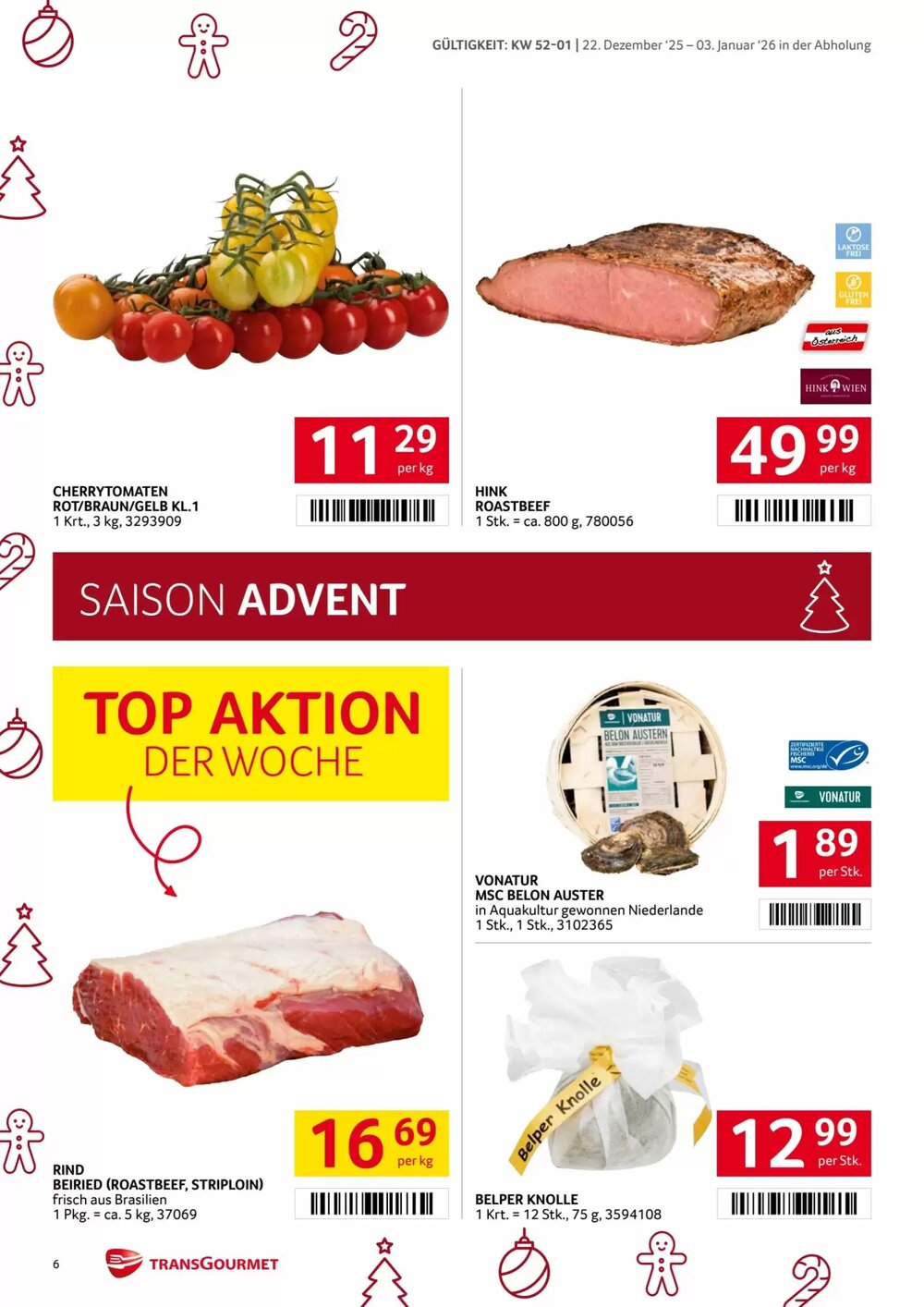 Transgourmet Flugblatt (ab 22.12.2025) - Angebote und Prospekt - Seite 6