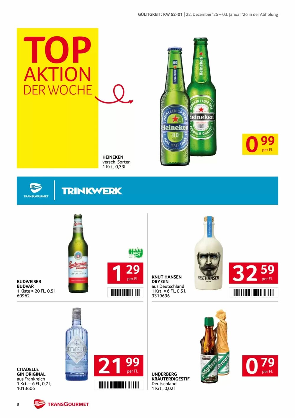 Transgourmet Flugblatt (ab 22.12.2025) - Angebote und Prospekt - Seite 8