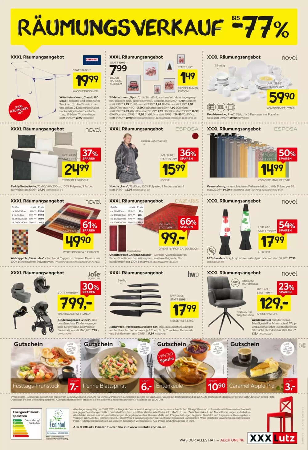 XXXLutz Flugblatt (ab 22.12.2025) - Angebote und Prospekt - Seite 12