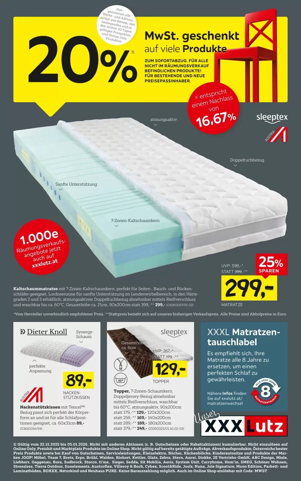 XXXLutz Flugblatt (ab 22.12.2025) - Angebote und Prospekt - Seite 1