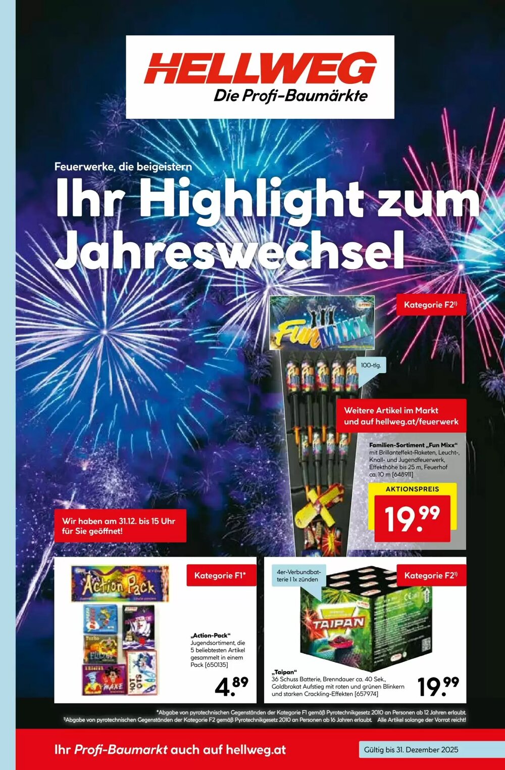 Hellweg Flugblatt (ab 22.12.2025) - Angebote und Prospekt - Seite 1