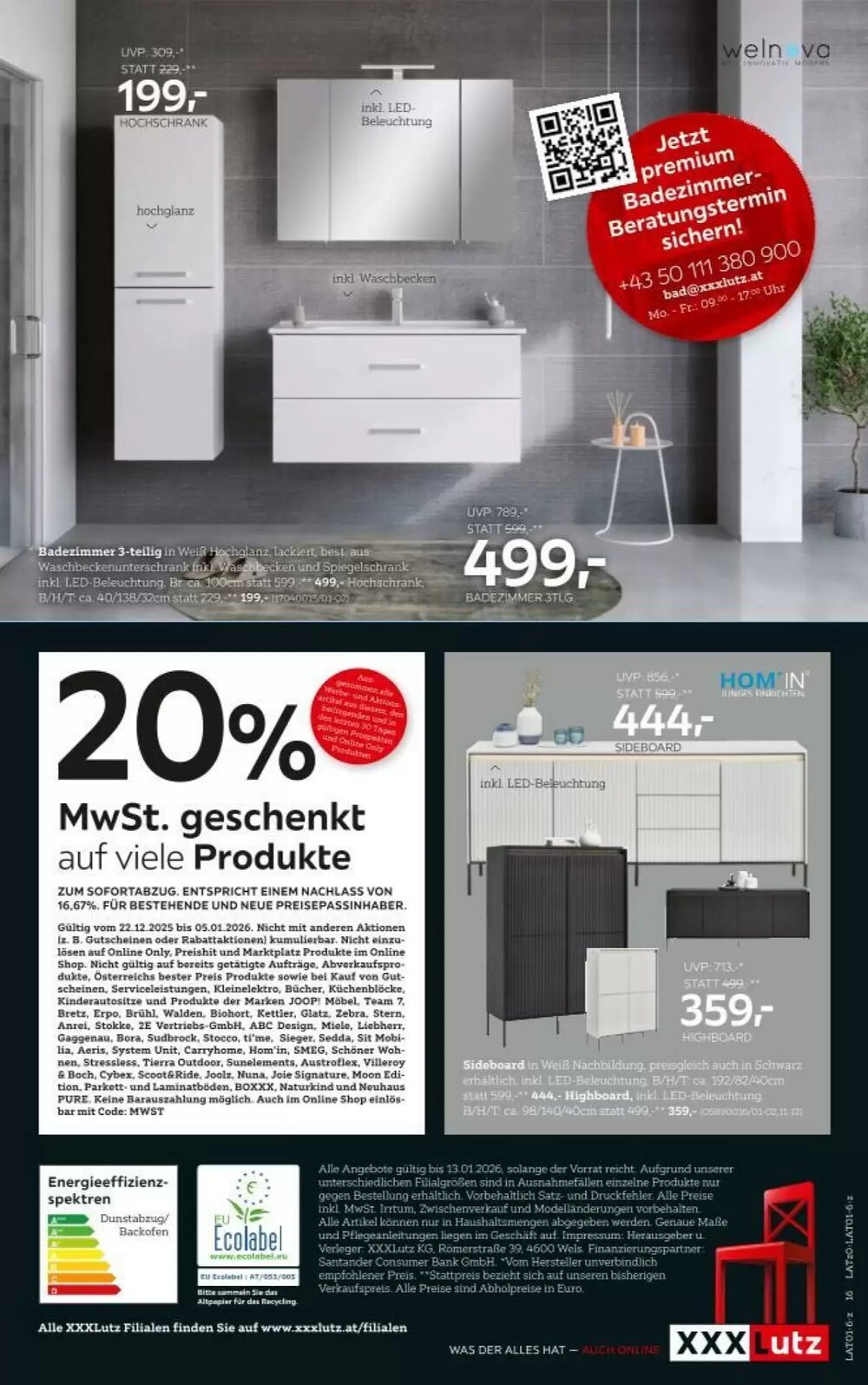 XXXLutz Flugblatt (ab 22.12.2025) - Angebote und Prospekt - Seite 16