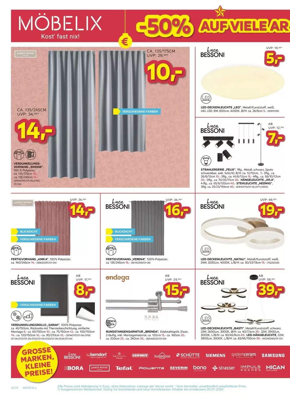 Möbelix Flugblatt (ab 22.12.2025) - Angebote und Prospekt - Seite 22