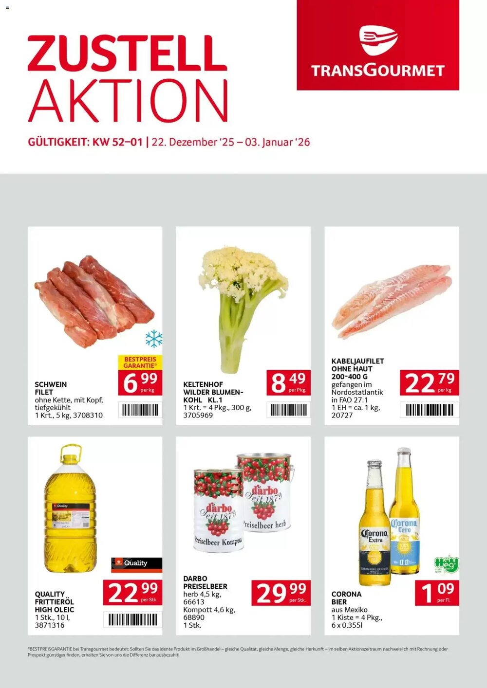 Transgourmet Flugblatt (ab 22.12.2025) - Angebote und Prospekt - Seite 1