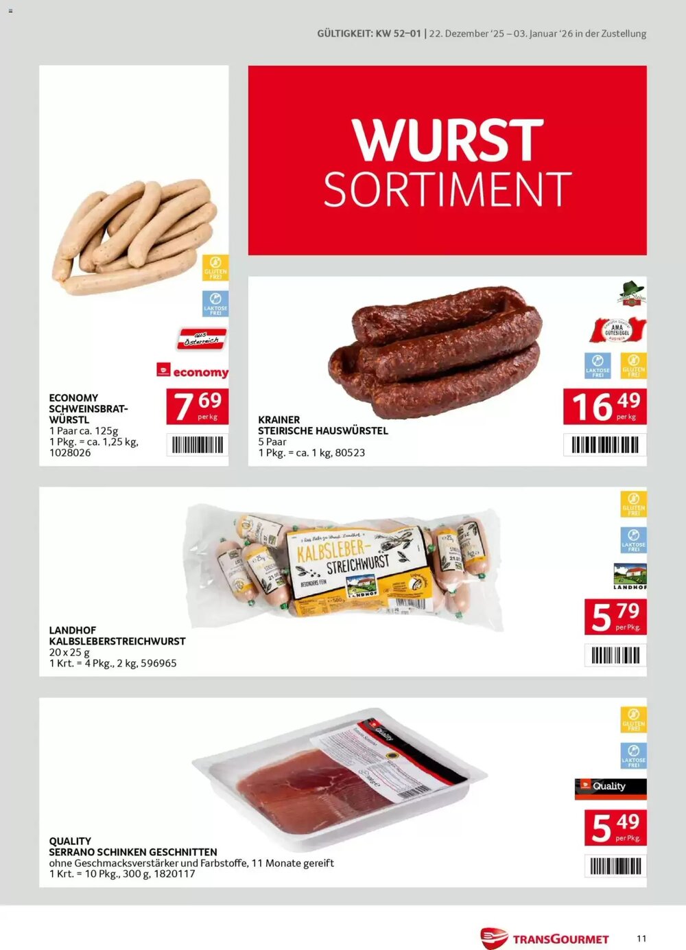 Transgourmet Flugblatt (ab 22.12.2025) - Angebote und Prospekt - Seite 11