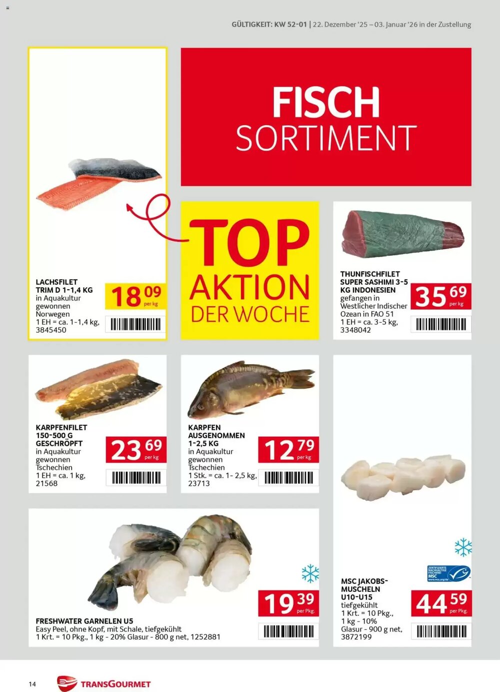 Transgourmet Flugblatt (ab 22.12.2025) - Angebote und Prospekt - Seite 14