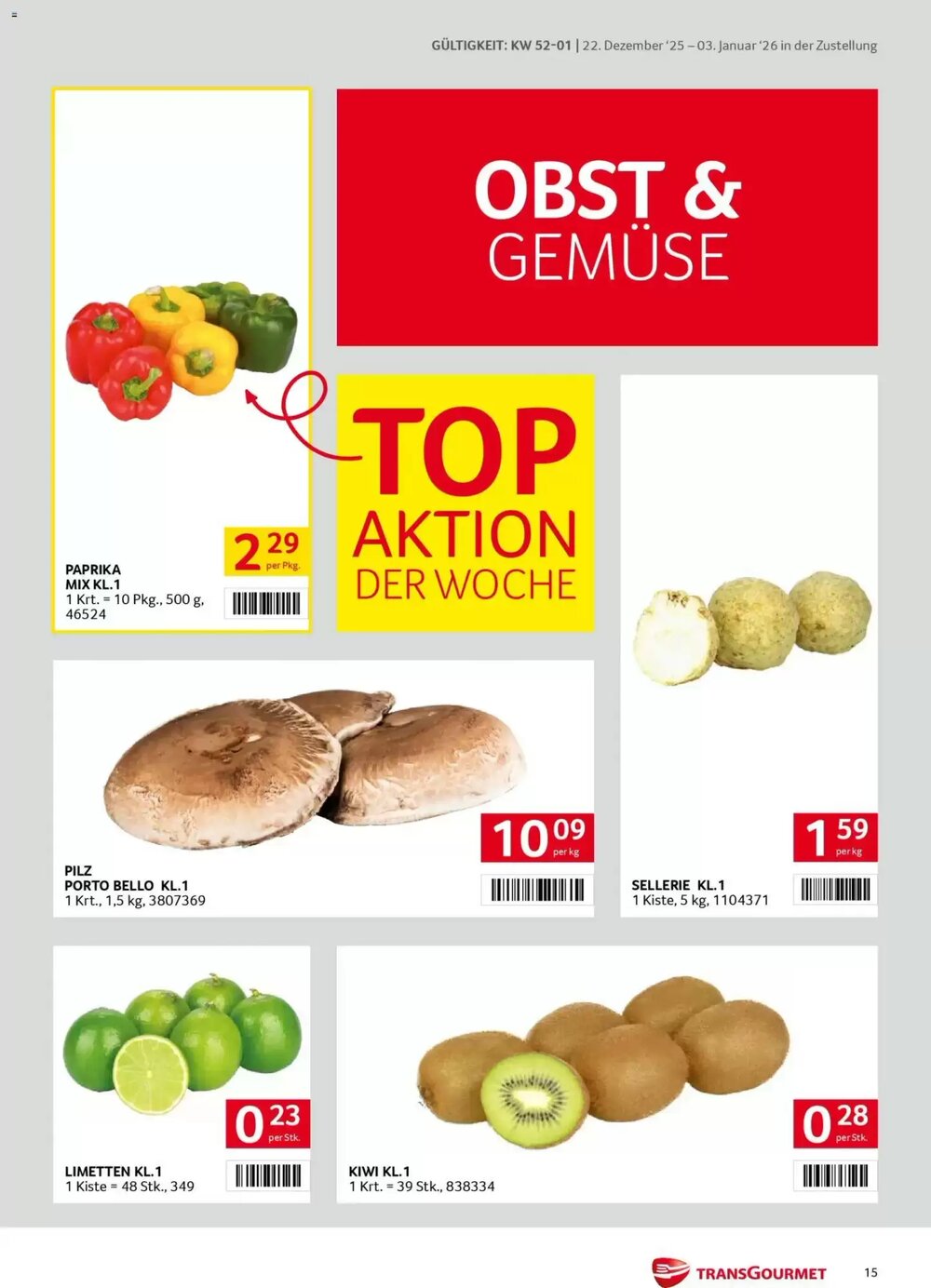 Transgourmet Flugblatt (ab 22.12.2025) - Angebote und Prospekt - Seite 15