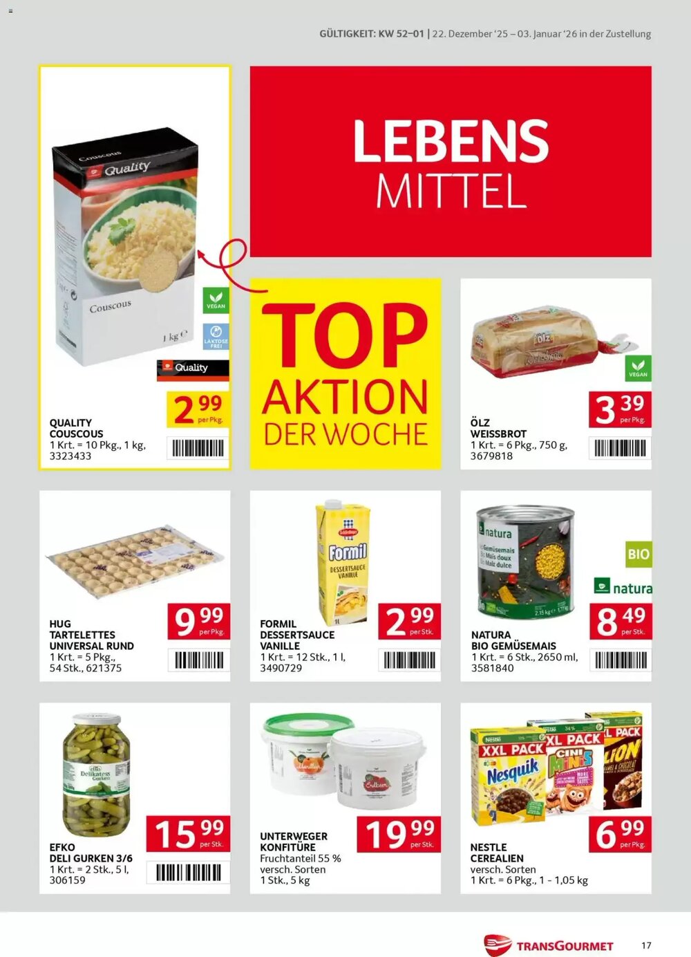 Transgourmet Flugblatt (ab 22.12.2025) - Angebote und Prospekt - Seite 17