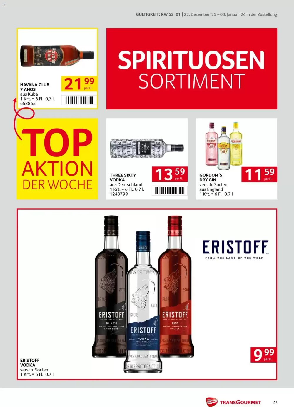 Transgourmet Flugblatt (ab 22.12.2025) - Angebote und Prospekt - Seite 23
