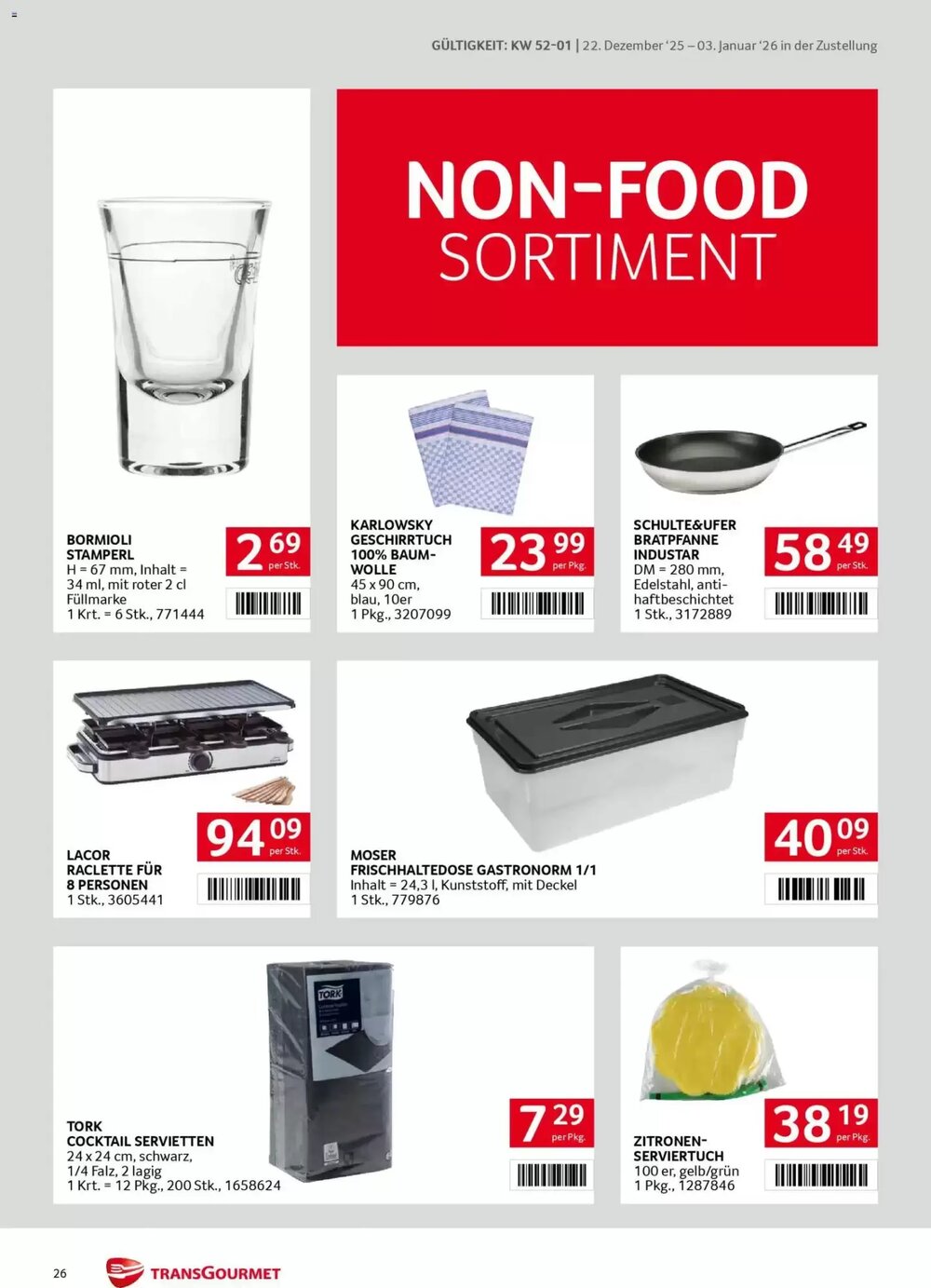 Transgourmet Flugblatt (ab 22.12.2025) - Angebote und Prospekt - Seite 26