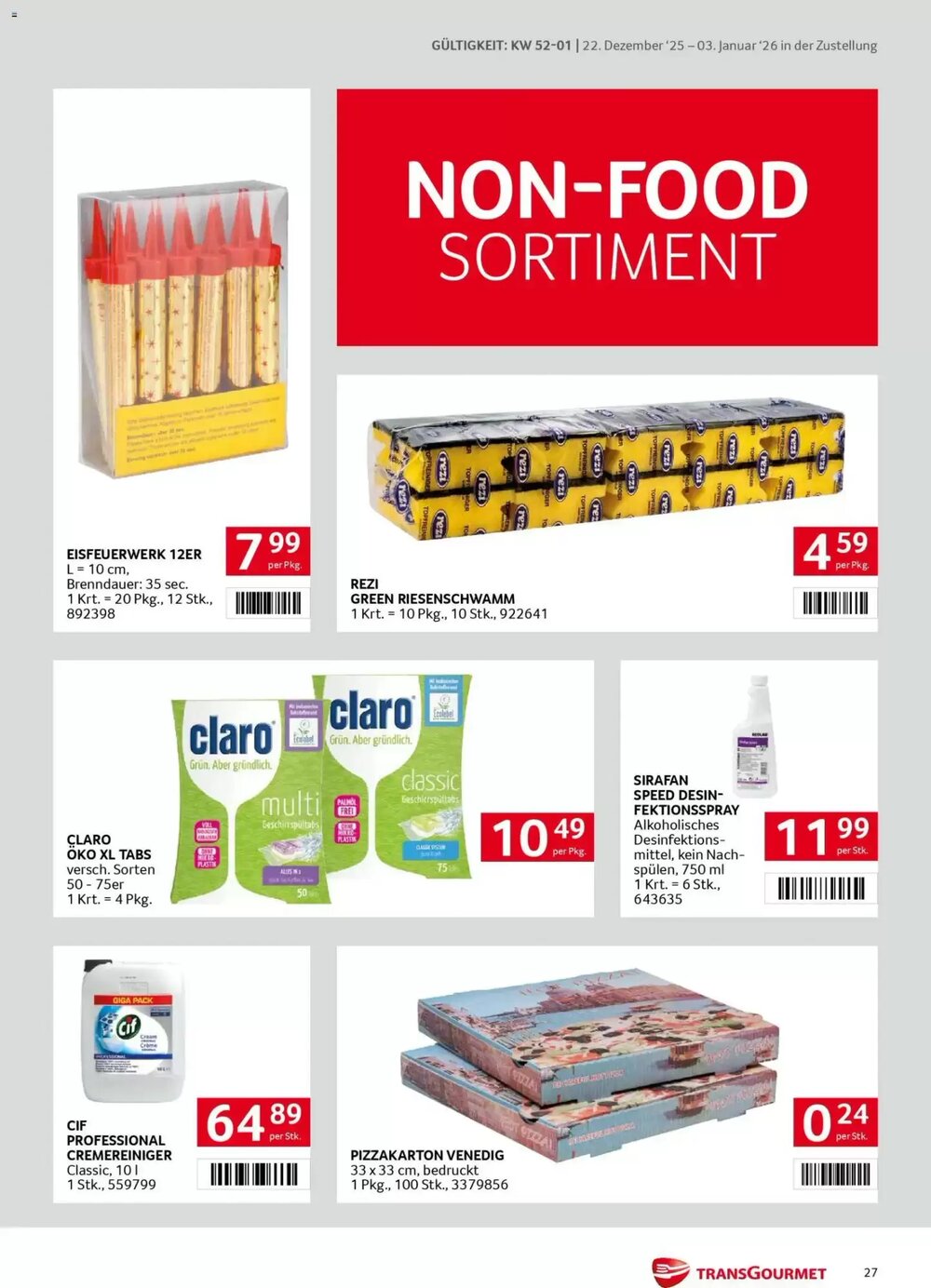 Transgourmet Flugblatt (ab 22.12.2025) - Angebote und Prospekt - Seite 27