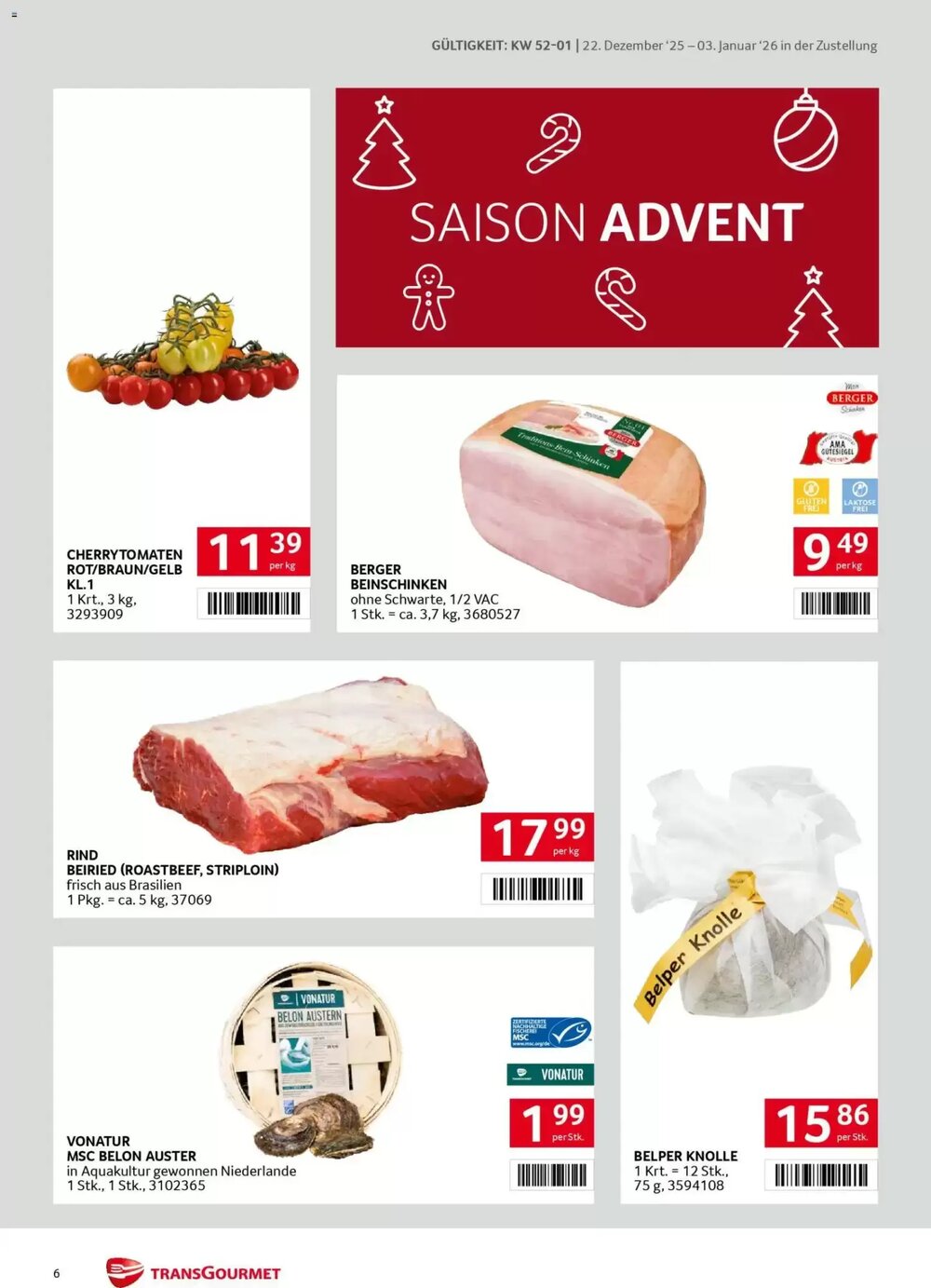 Transgourmet Flugblatt (ab 22.12.2025) - Angebote und Prospekt - Seite 6