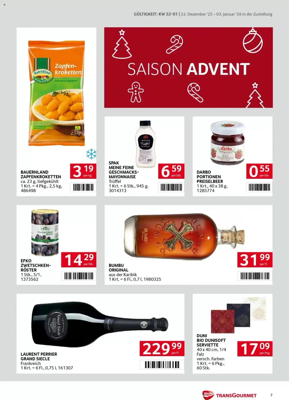 Transgourmet Flugblatt (ab 22.12.2025) - Angebote und Prospekt - Seite 7