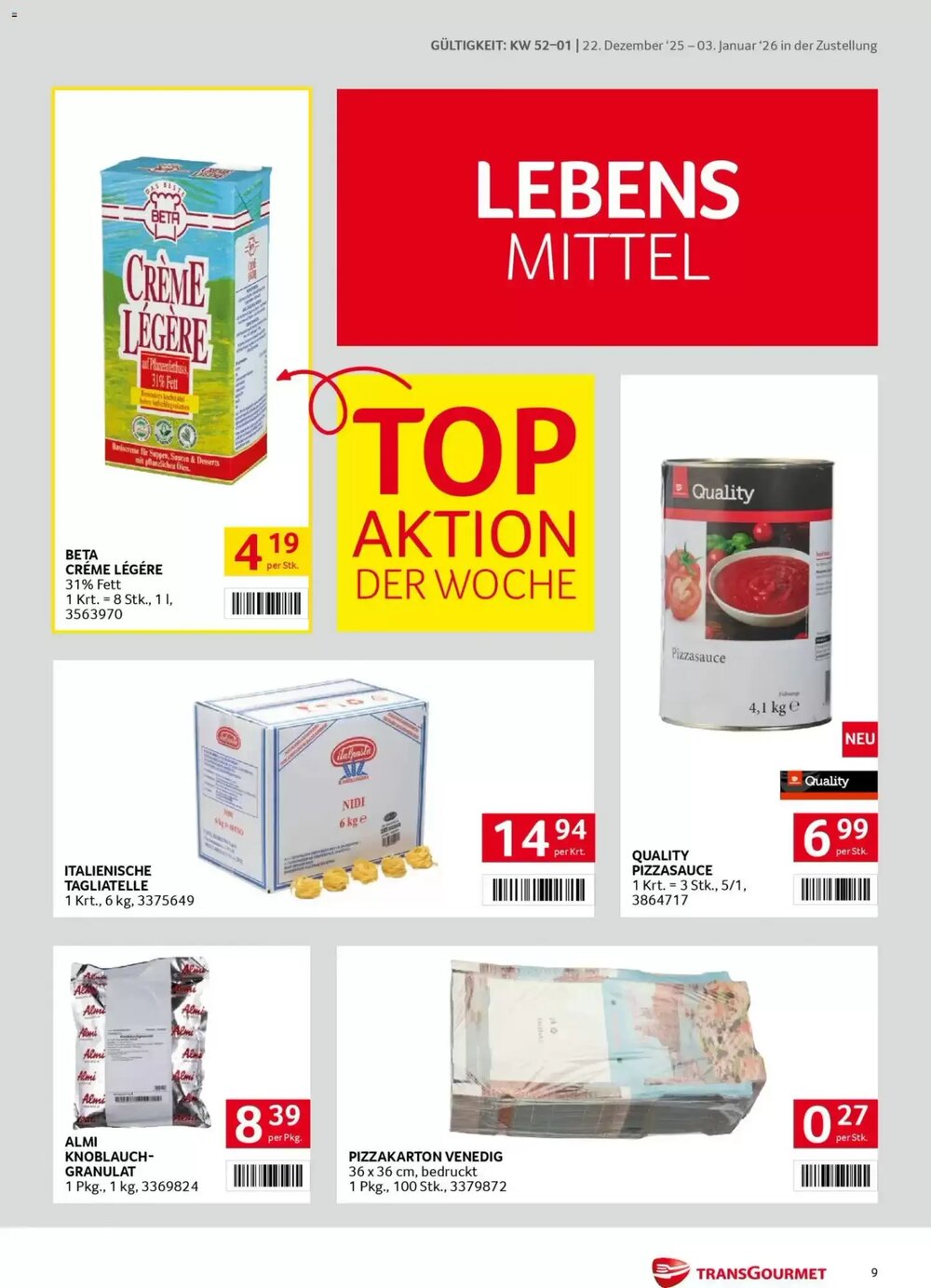 Transgourmet Flugblatt (ab 22.12.2025) - Angebote und Prospekt - Seite 9