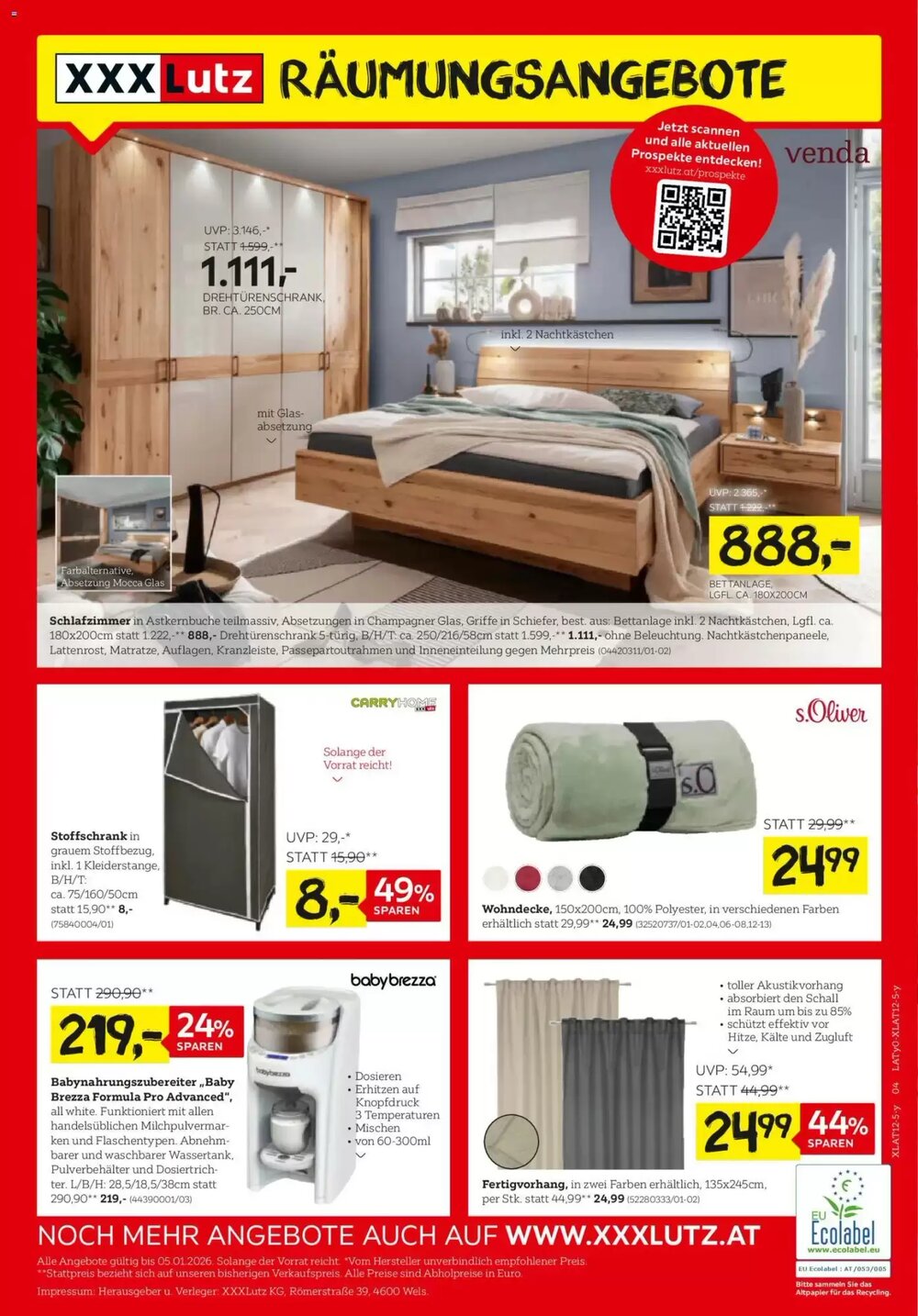 XXXLutz Flugblatt (ab 22.12.2025) - Angebote und Prospekt - Seite 1