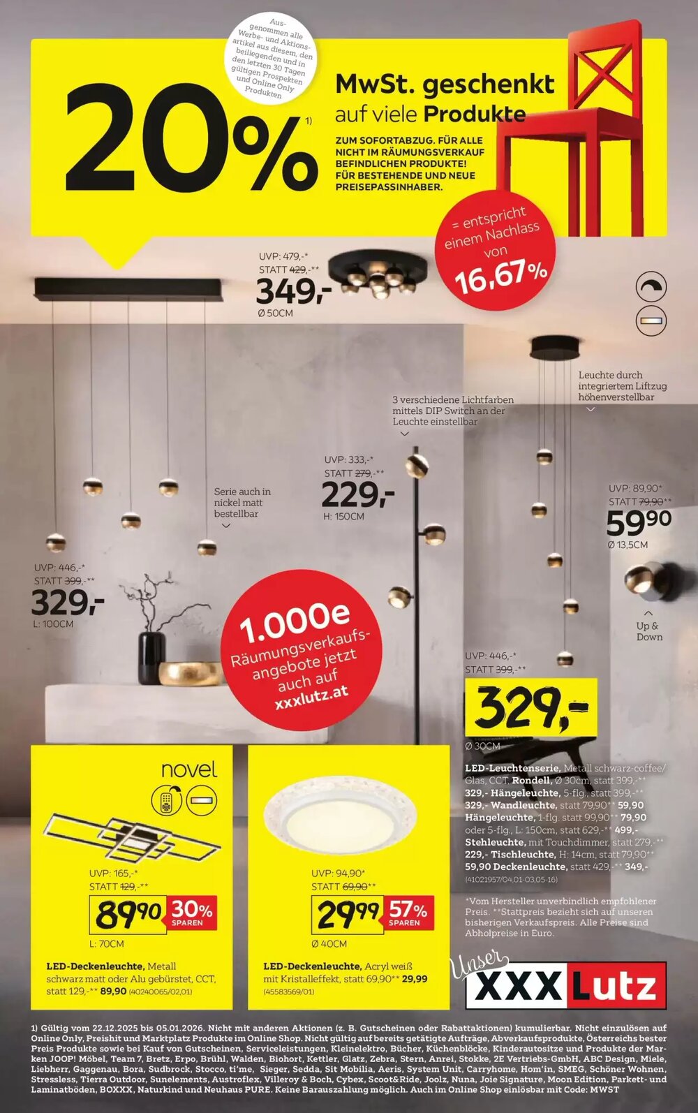 XXXLutz Flugblatt (ab 22.12.2025) - Angebote und Prospekt - Seite 1