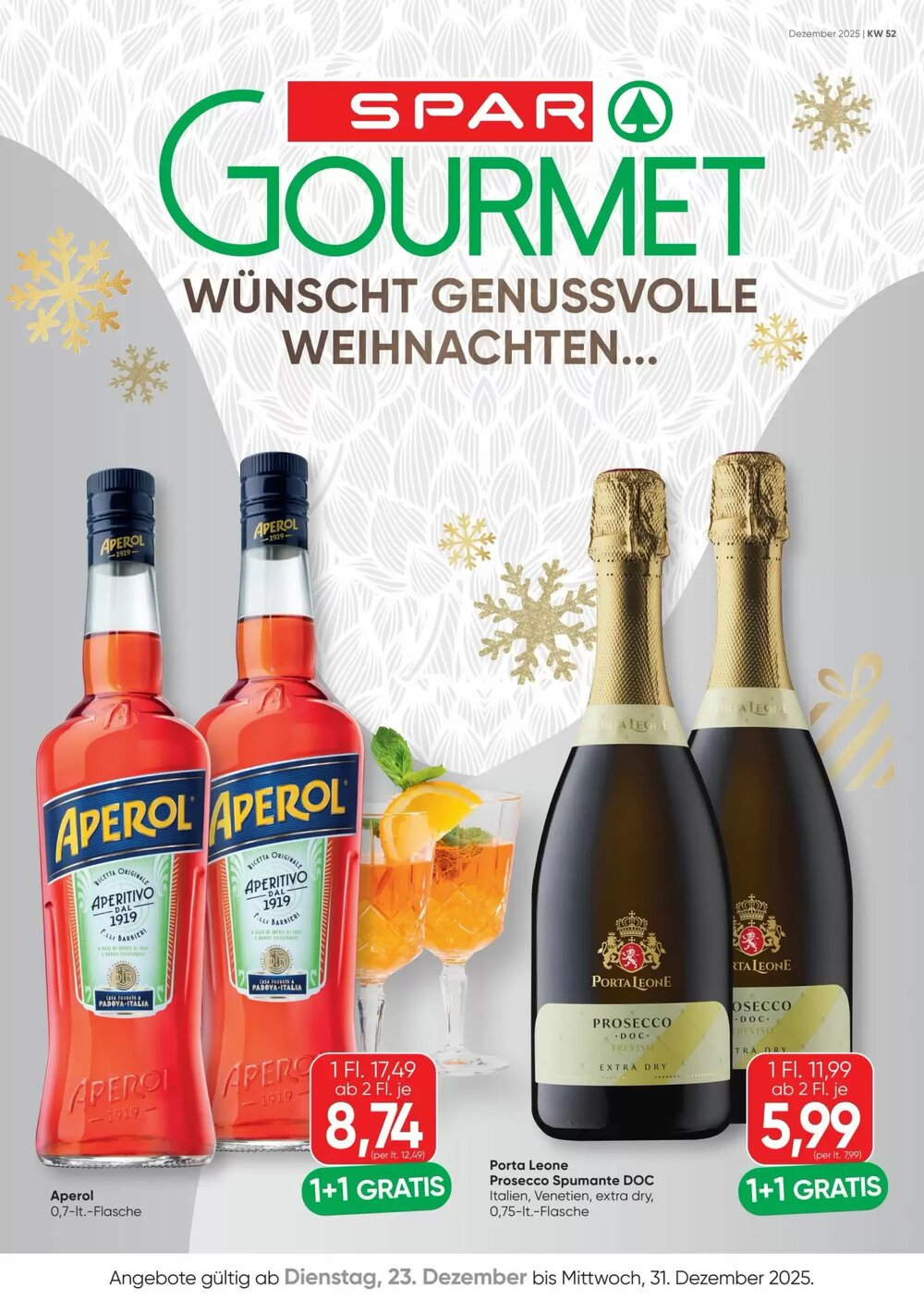 SPAR Gourmet Flugblatt (ab 23.12.2025) - Angebote und Prospekt - Seite 1