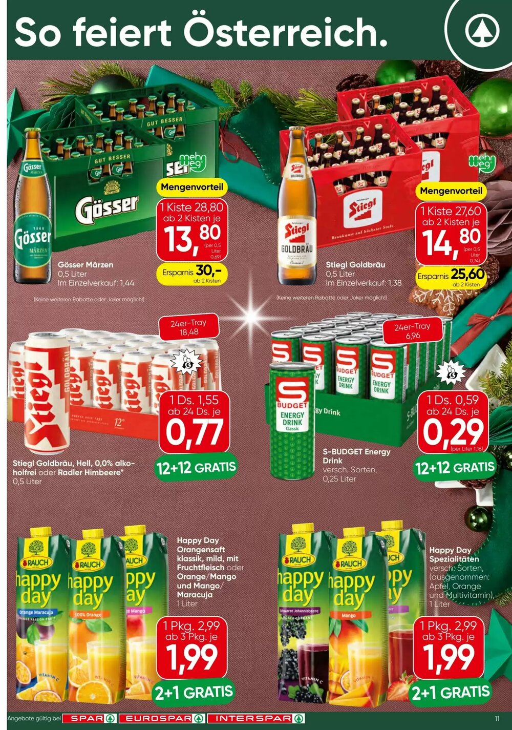 Spar Flugblatt (ab 23.12.2025) - Angebote und Prospekt - Seite 11