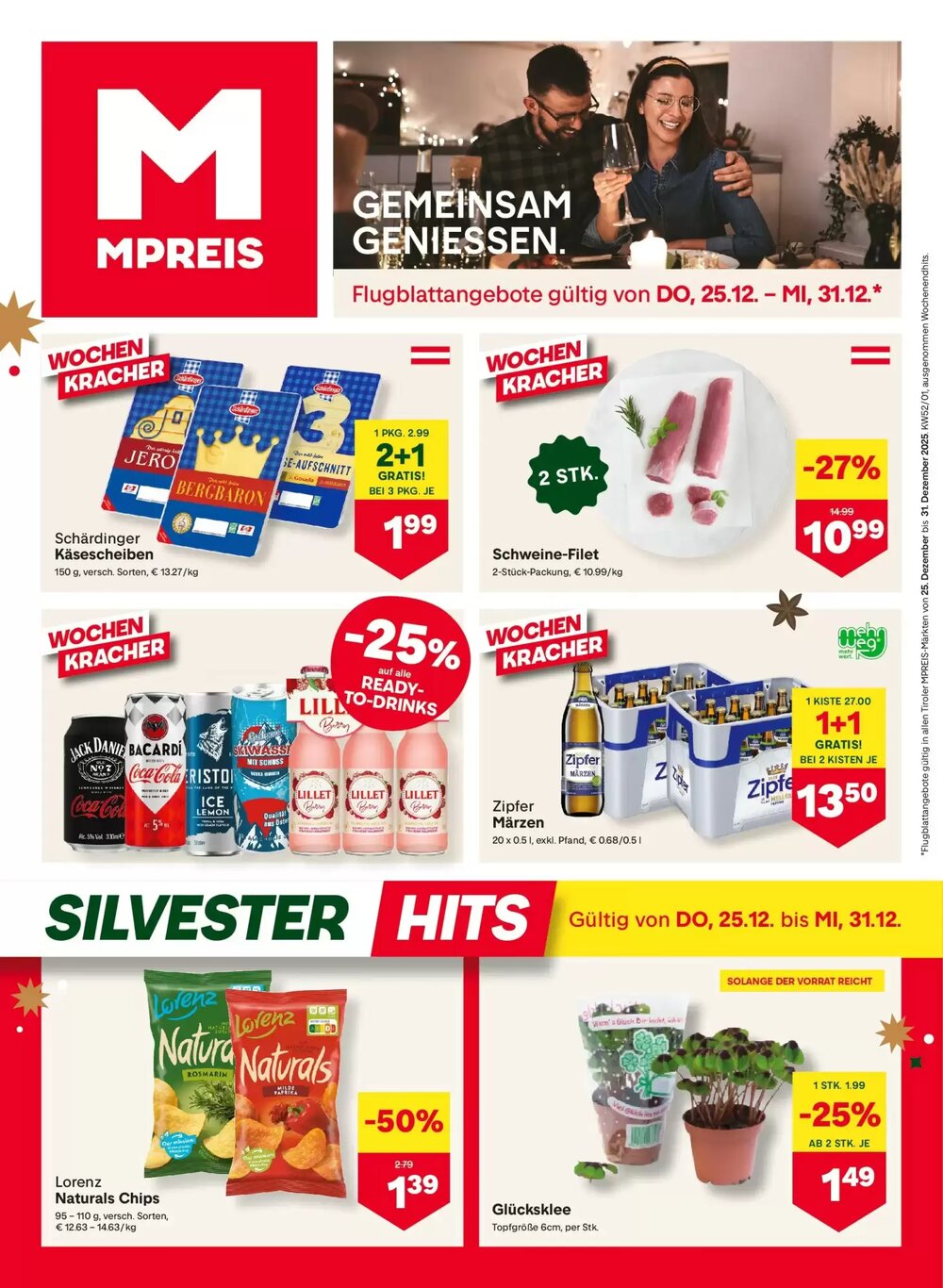 MPreis Flugblatt (ab 25.12.2025) - Angebote und Prospekt - Seite 1