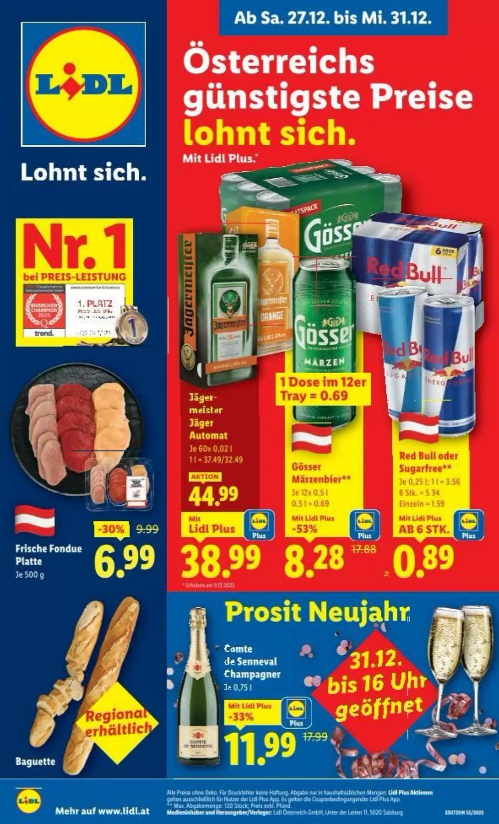 Lidl Flugblatt (ab 27.12.2025) - Angebote und Prospekt - Seite 1