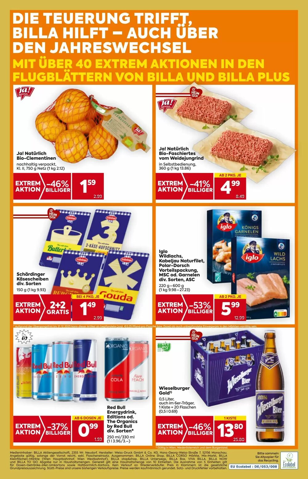 Billa Flugblatt (ab 27.12.2025) - Angebote und Prospekt - Seite 16