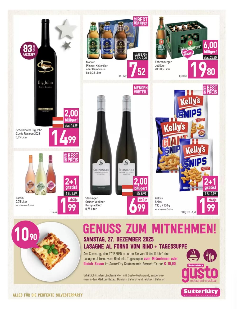 Sutterlüty Flugblatt (ab 27.12.2025) - Angebote und Prospekt - Seite 21