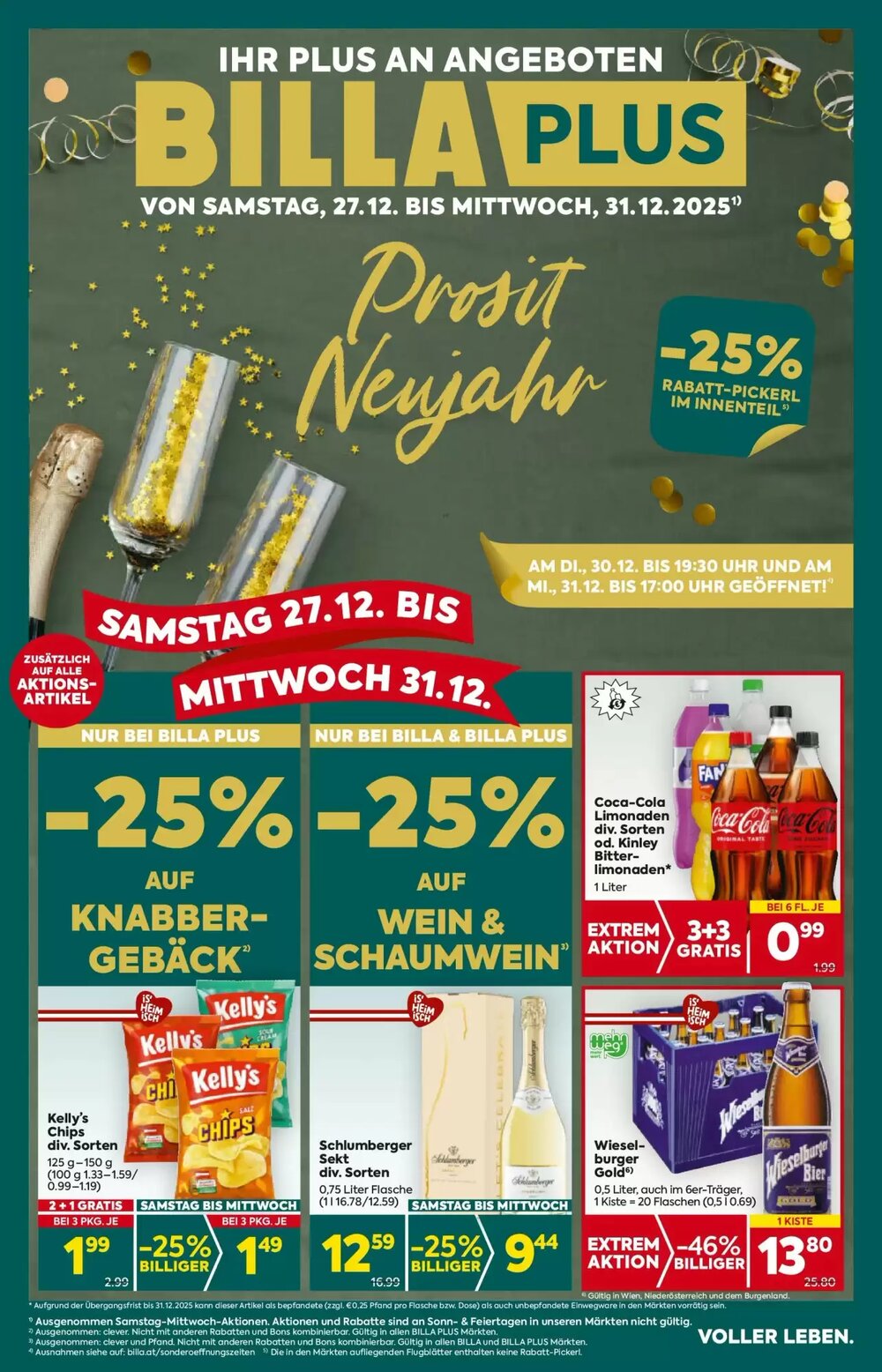 Billa Flugblatt (ab 27.12.2025) - Angebote und Prospekt - Seite 1