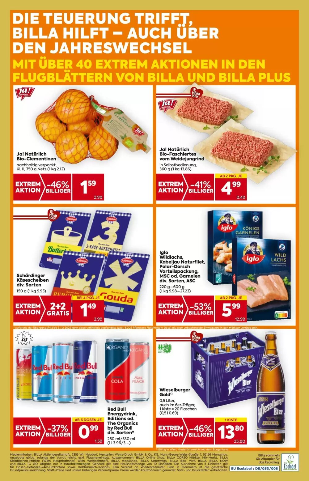 Billa Flugblatt (ab 27.12.2025) - Angebote und Prospekt - Seite 16