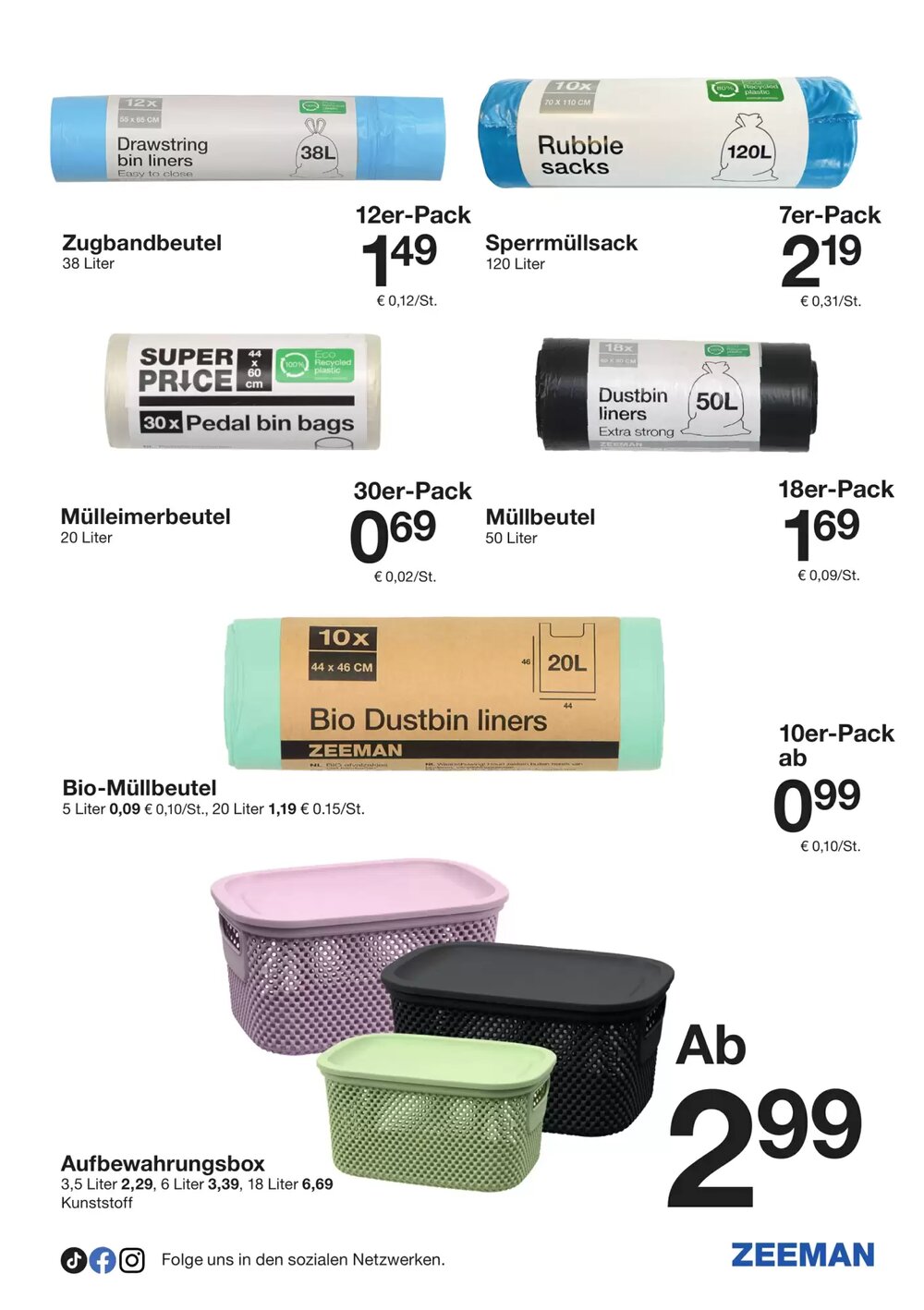 Zeeman Flugblatt (ab 27.12.2025) - Angebote und Prospekt - Seite 11