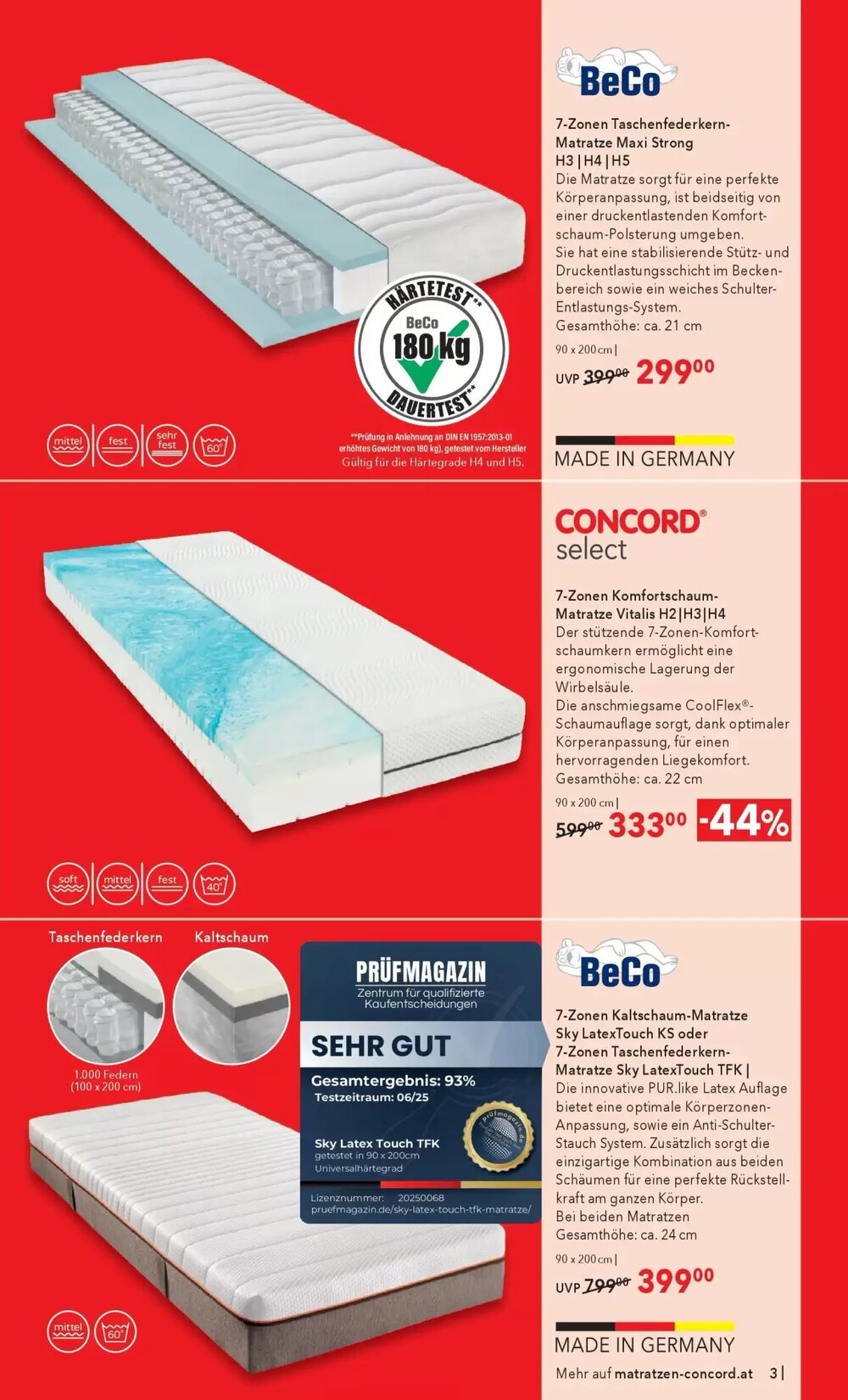 Matratzen Concord Flugblatt (ab 27.12.2025) - Angebote und Prospekt - Seite 3