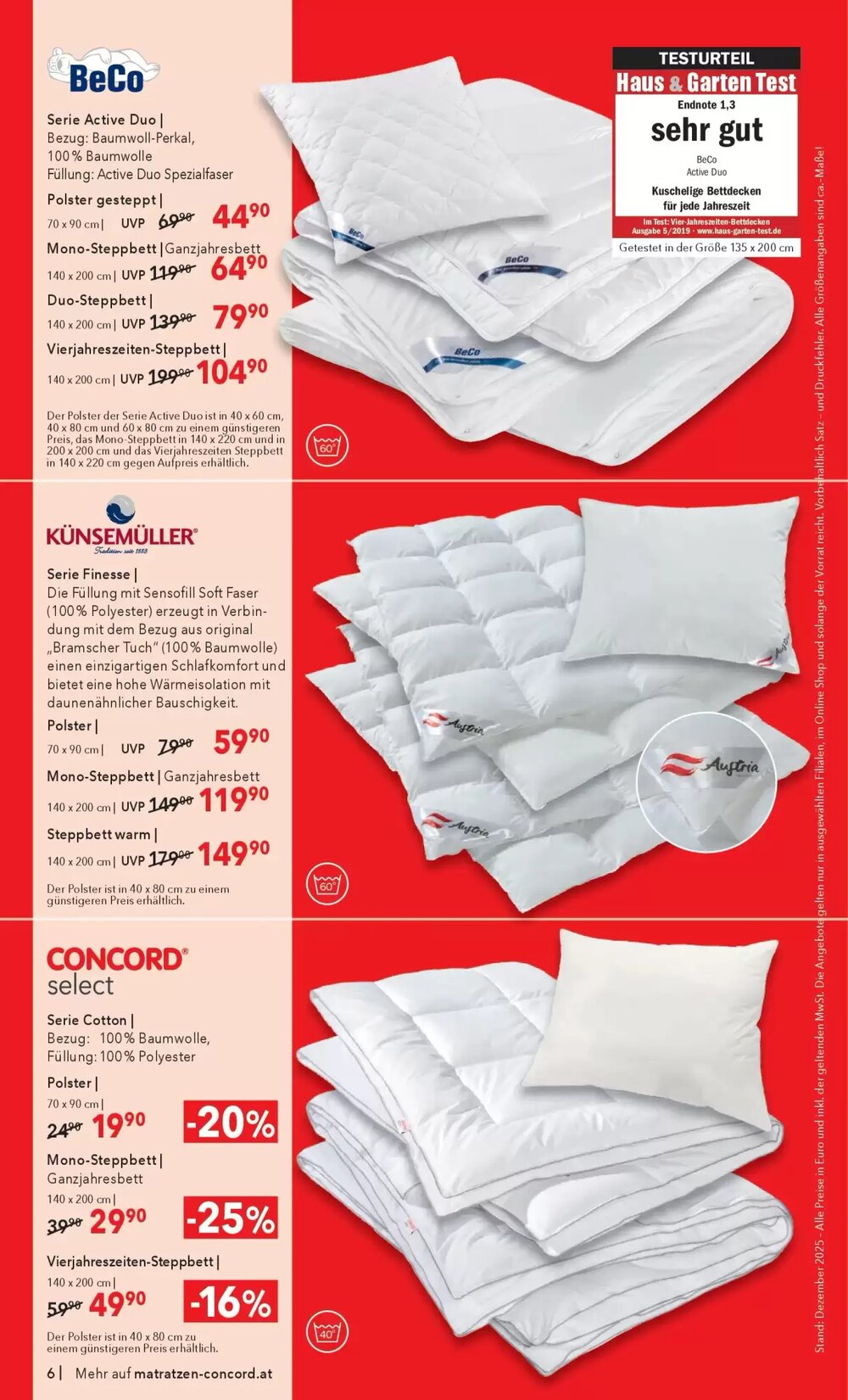 Matratzen Concord Flugblatt (ab 27.12.2025) - Angebote und Prospekt - Seite 6