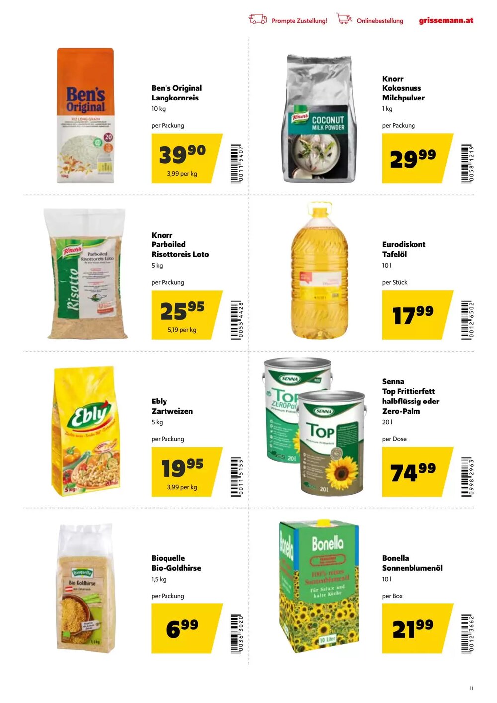 Eurogast Grissemann Flugblatt (ab 29.12.2025) - Angebote und Prospekt - Seite 11