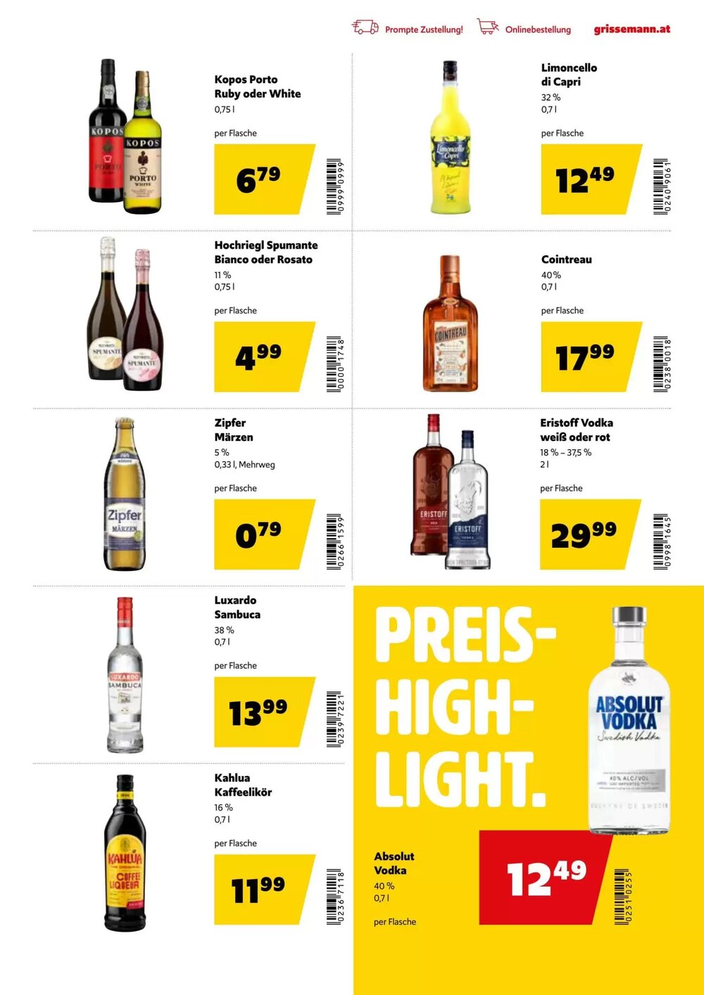 Eurogast Grissemann Flugblatt (ab 29.12.2025) - Angebote und Prospekt - Seite 25