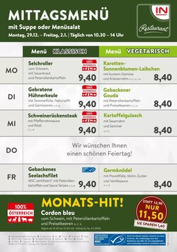 Interspar Restaurant Flugblatt (ab 29.12.2025) - Angebote und Prospekt
