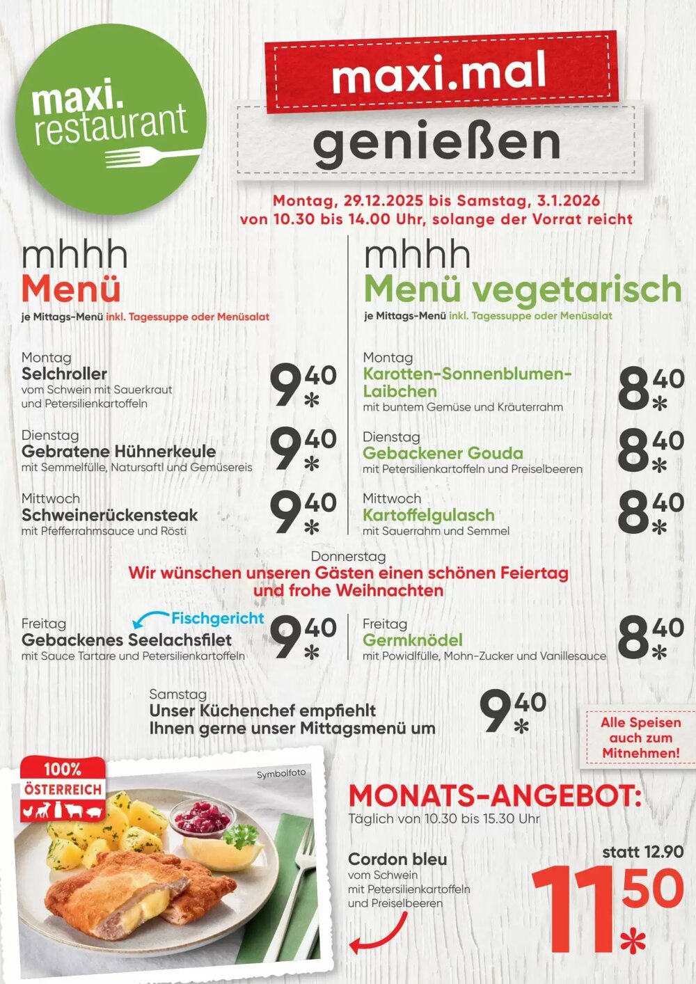 Maximarkt Flugblatt (ab 29.12.2025) - Angebote und Prospekt - Seite 1