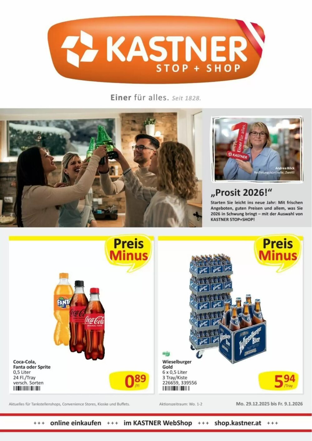 Kastner Flugblatt (ab 29.12.2025) - Angebote und Prospekt - Seite 1