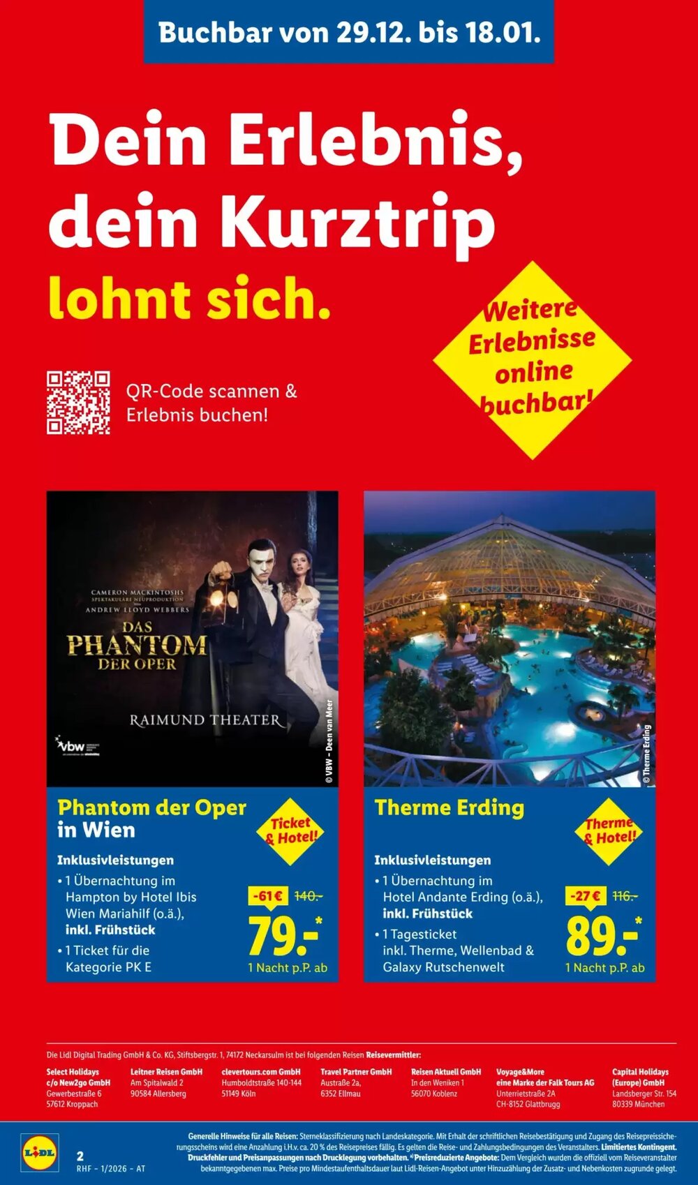 Lidl Reisen Flugblatt (ab 29.12.2025) - Angebote und Prospekt - Seite 2