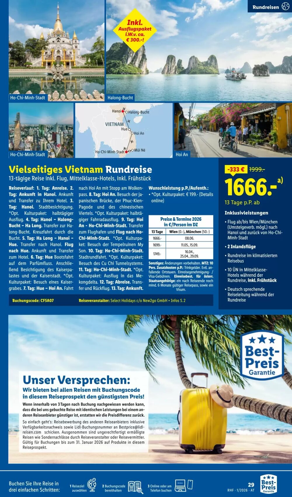 Lidl Reisen Flugblatt (ab 29.12.2025) - Angebote und Prospekt - Seite 29