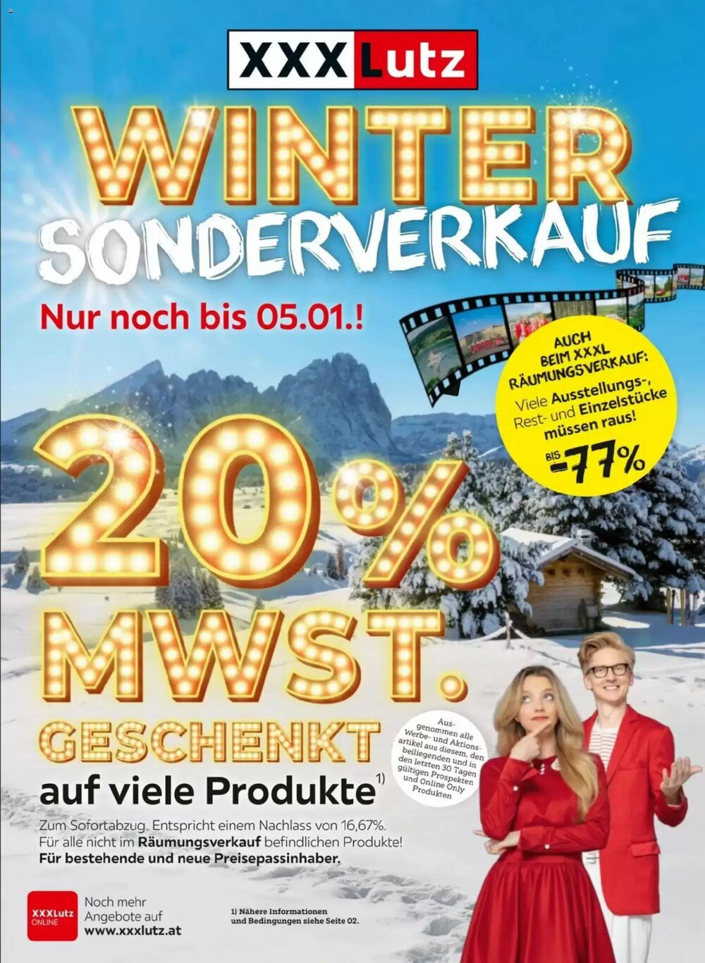 XXXLutz Flugblatt (ab 29.12.2025) - Angebote und Prospekt - Seite 1